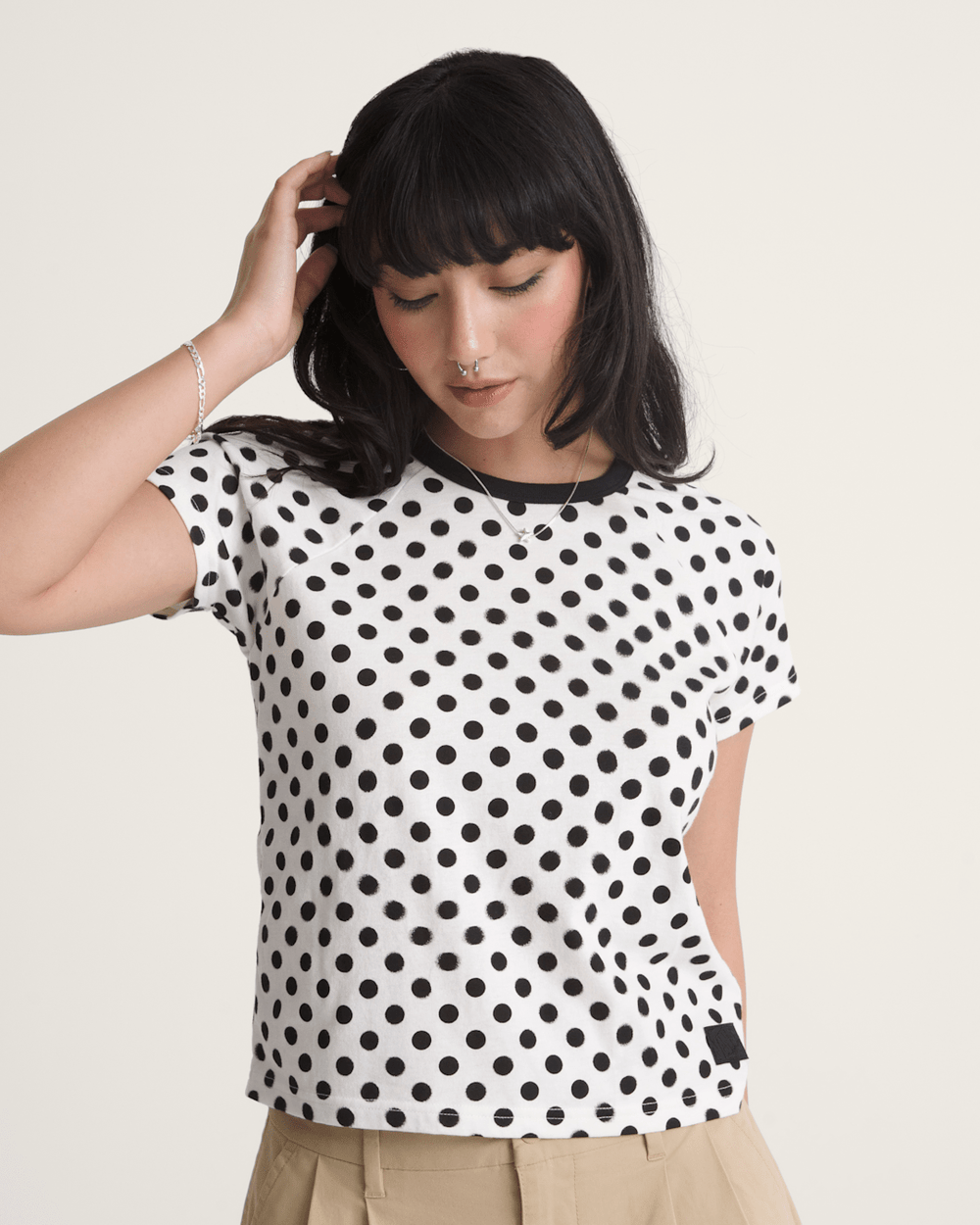 Gracie Raglan T-Shirt in Blanc De Blanc White | Vans sale