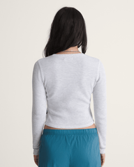 Waffle Long Sleeve in WHITE HEATHER | Vans on sale