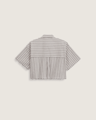 Crop Shirt in Black-White | Vans discount