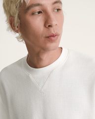 Navigate Long Sleeve Thermal Shirt in Egret White | Vans on sale