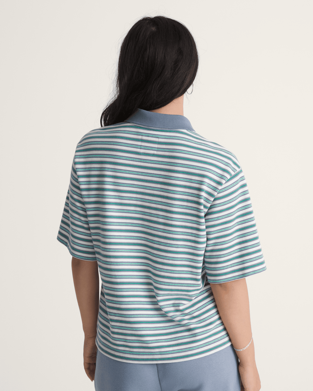 Swing Knit Polo Shirt in Glacial Slate Blue | Vans discount