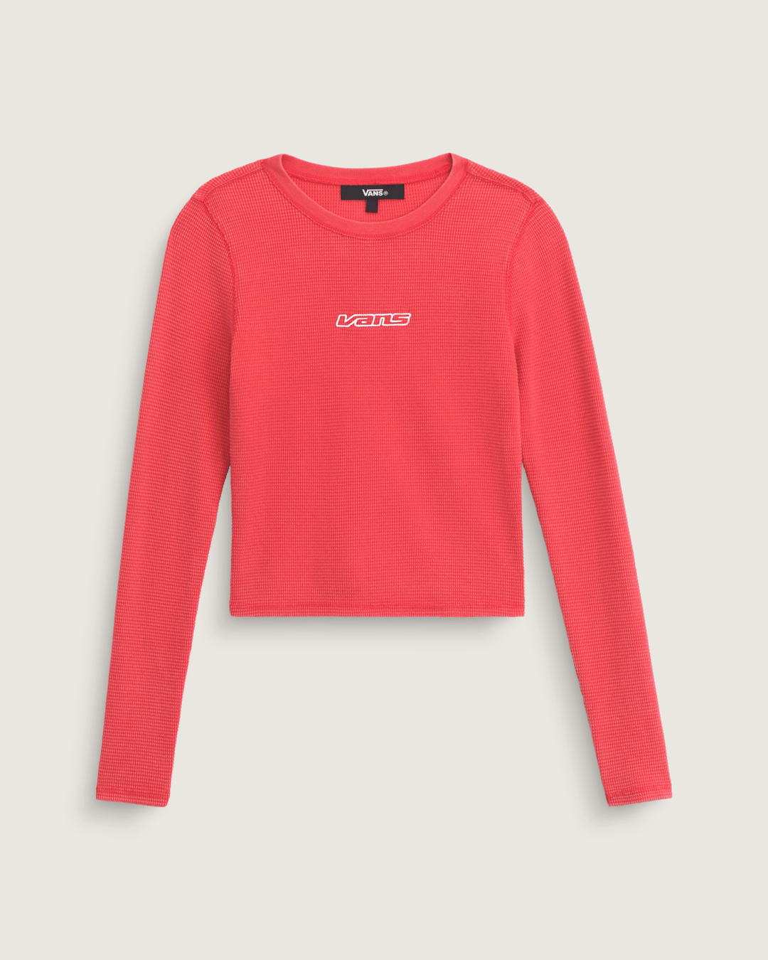 Teri Waffle Long Sleeve Shirt in Crimson Haze Red | Vans online