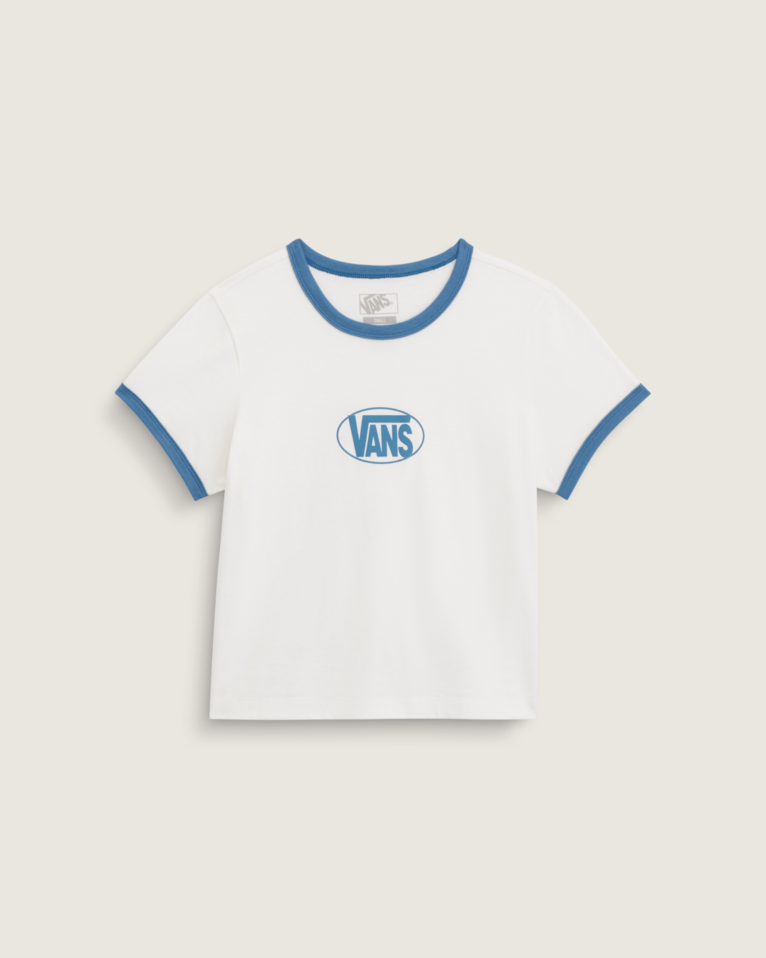 Circle V Ringer Tee in Egret | Vans outlet