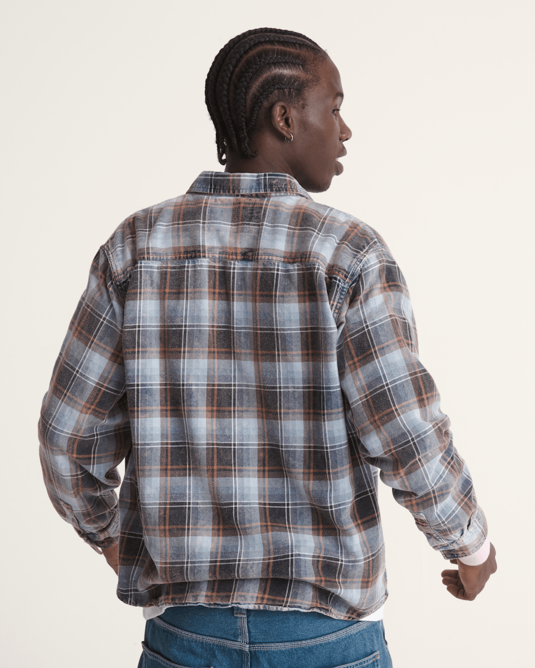 Waffle Shop Reimagined 2Fer Flannel Shirt in Grey / Blue | Vans online