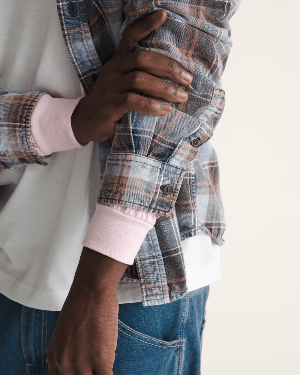 Waffle Shop Reimagined 2Fer Flannel Shirt in Grey / Blue | Vans online