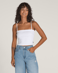Drew Rib Tube Top in White | Vans outlet