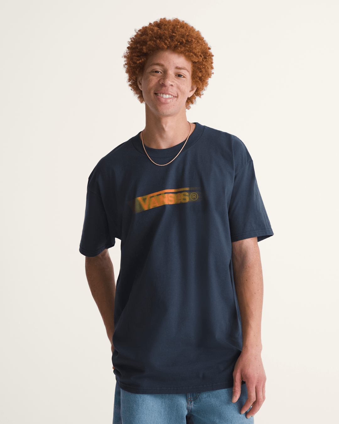 Blur Drop T-Shirt in Navy | Vans near me
