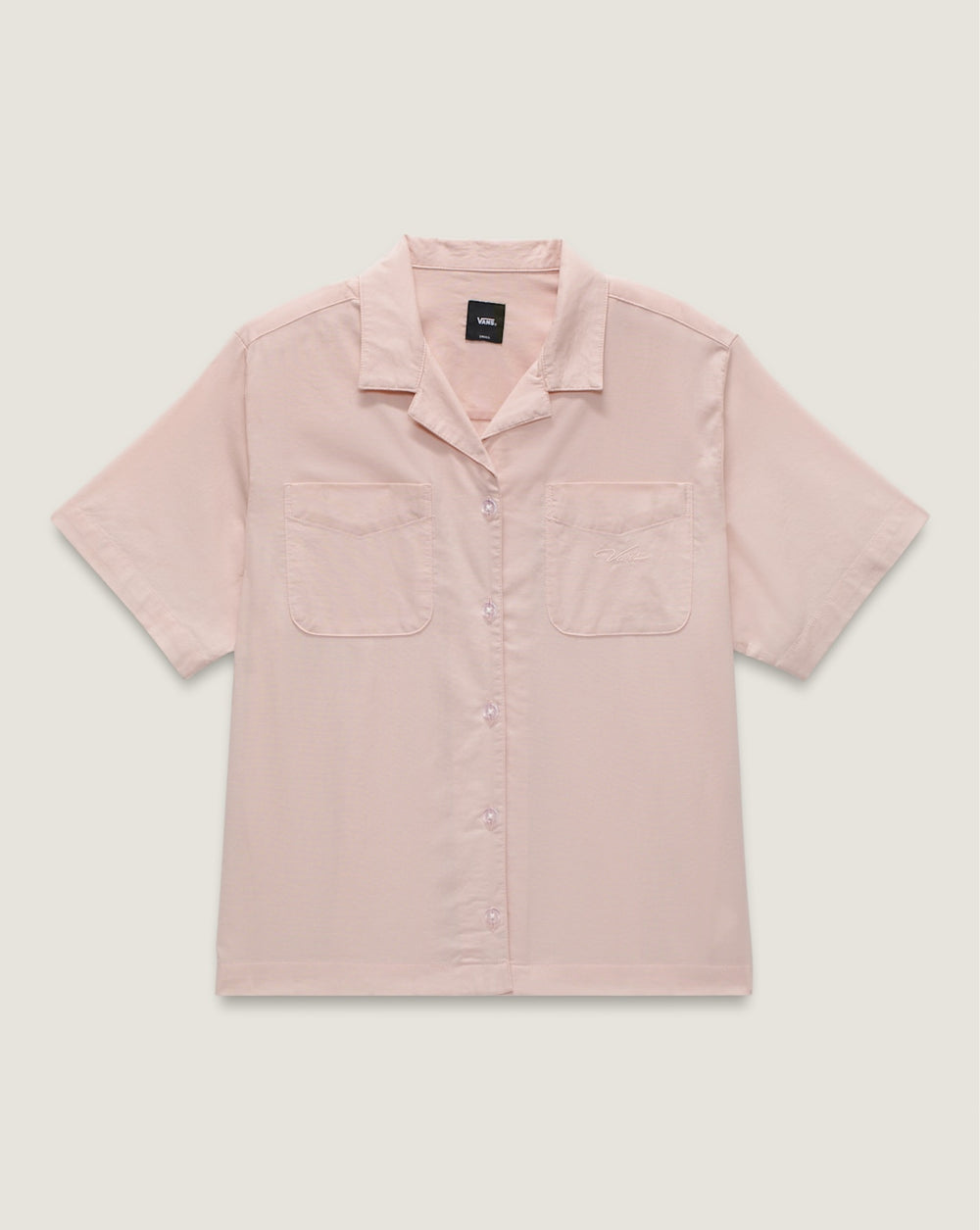 Cassidy Camp Shirt in Sepia Rose Pink | Vans near me