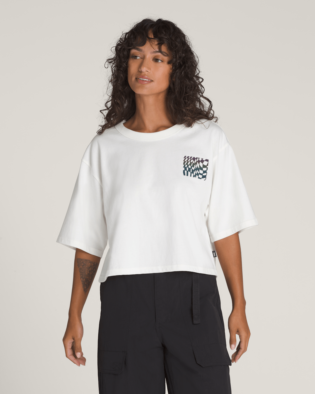 Wildthorn Reflective T-Shirt in Cream White | Vans sale