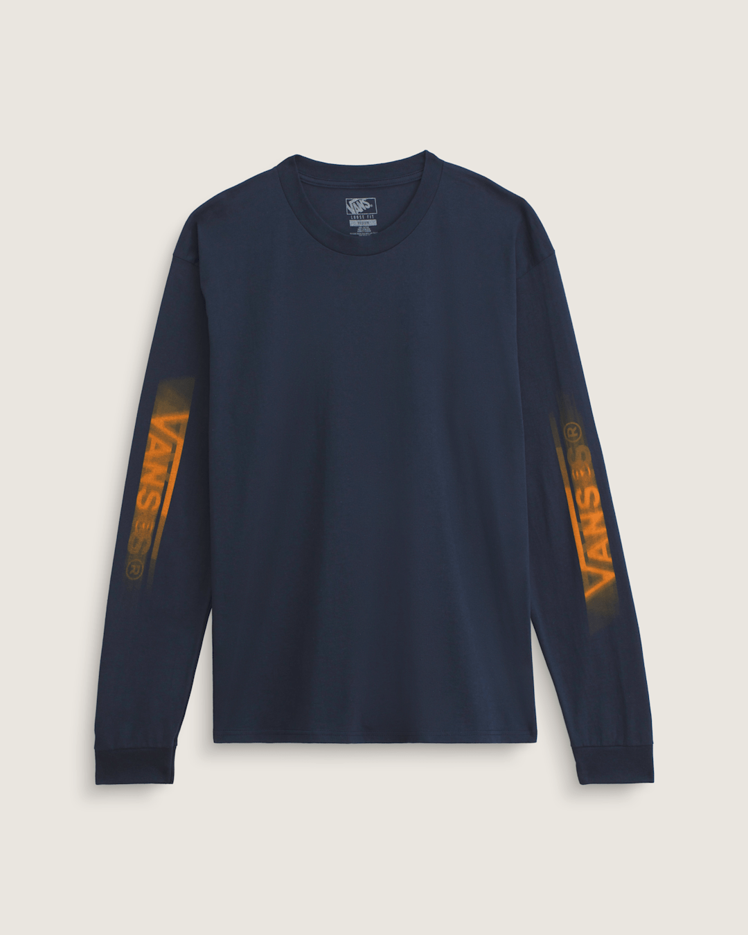Blur Drop Long Sleeve T-Shirt in Navy | Vans on sale