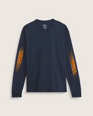 Blur Drop Long Sleeve T-Shirt in Navy | Vans on sale