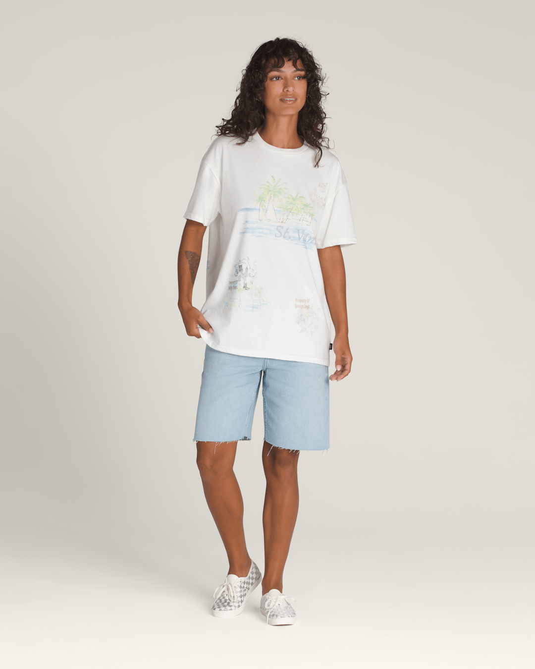 Vintage St. Vans T-Shirt in White | Vans discount