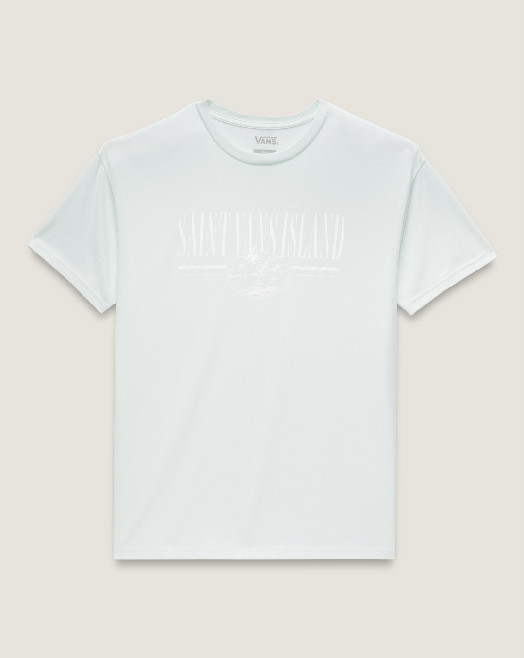 Vintage Retro Isle T-Shirt in White Mint | Vans sale