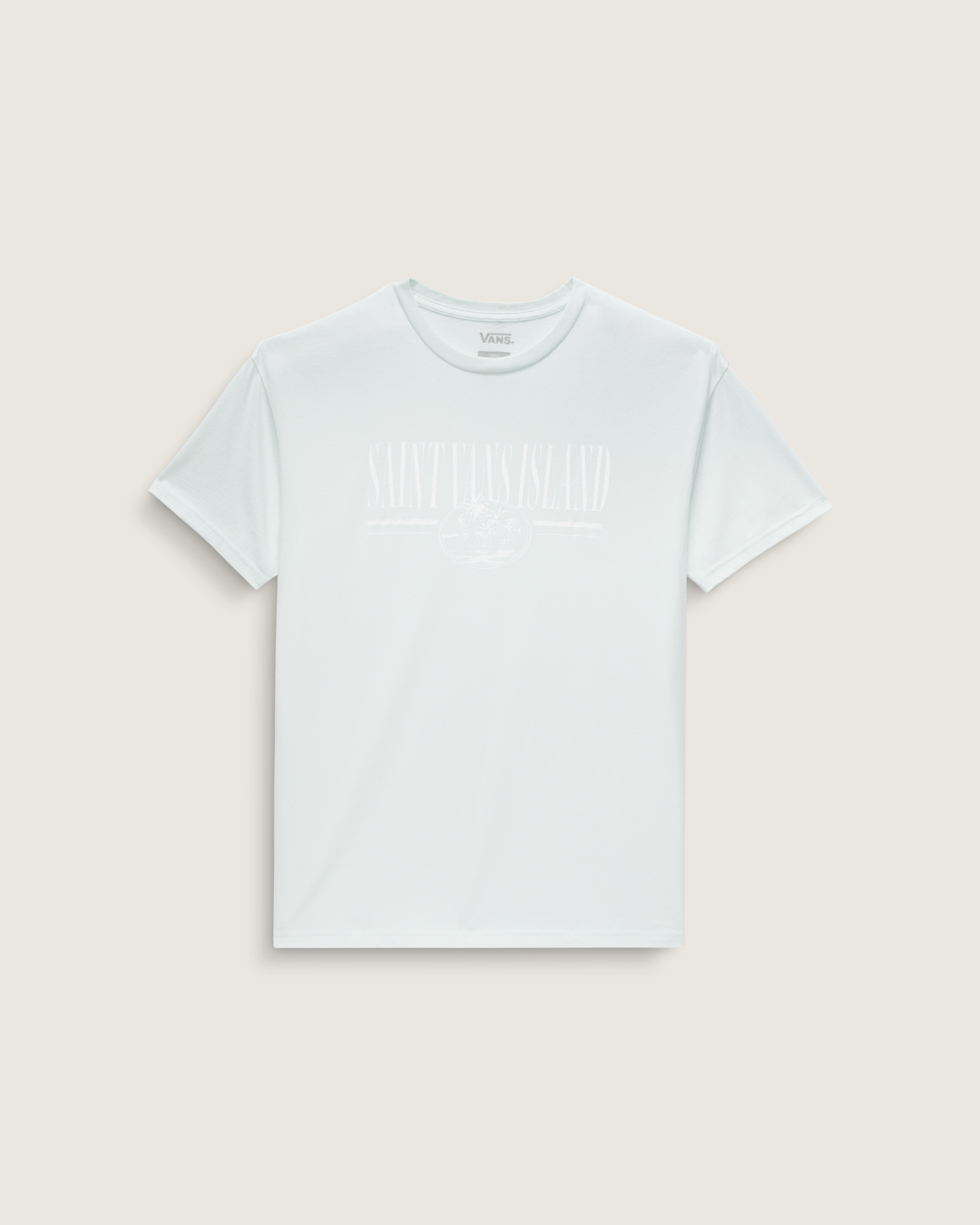 Vintage Retro Isle T-Shirt in White Mint | Vans sale