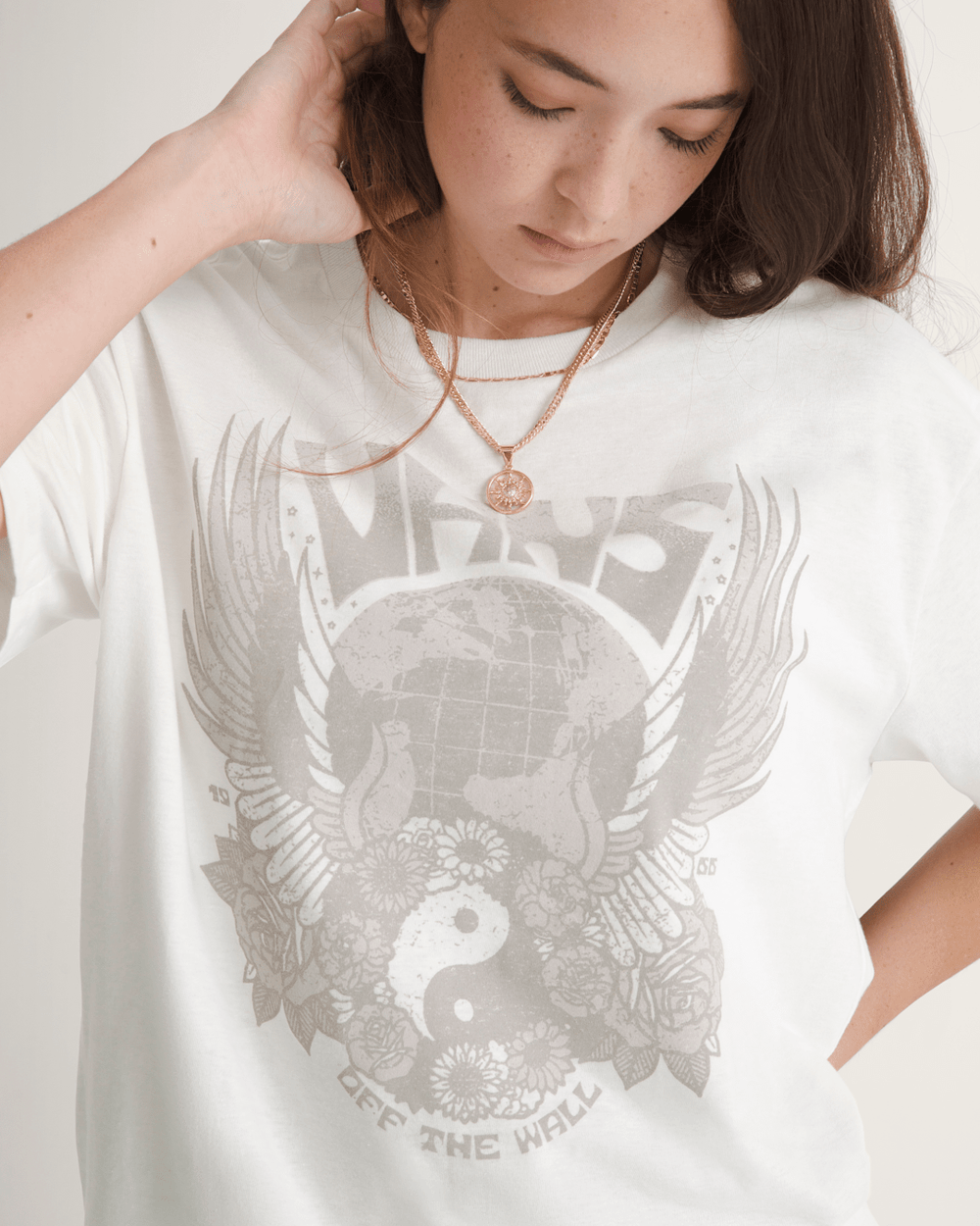 World Peace T-Shirt in Heather White | Vans near me