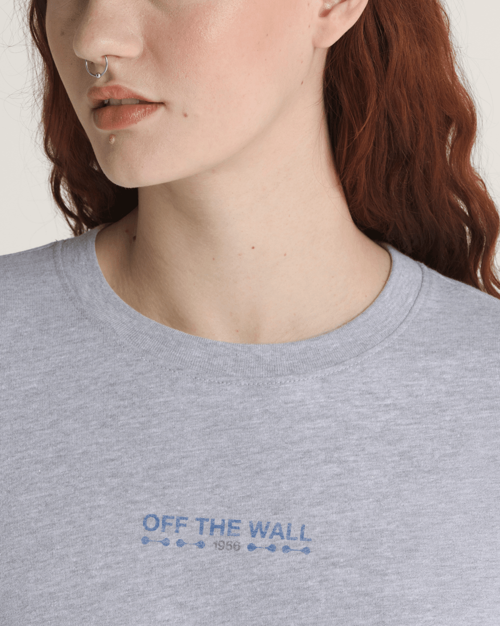 Disco Nights Long Sleeve T-Shirt in Heather Grey | Vans discount