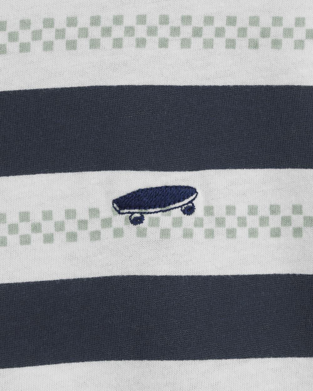 Salton Stripe Checkerboard T-Shirt in Checkerboard Marshmallow White / Navy Blue | Vans online