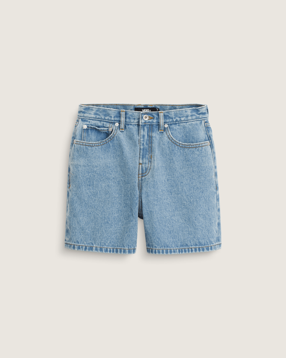 Check-5 Mid Rise Shorts in Stonewash Blue | Vans discount