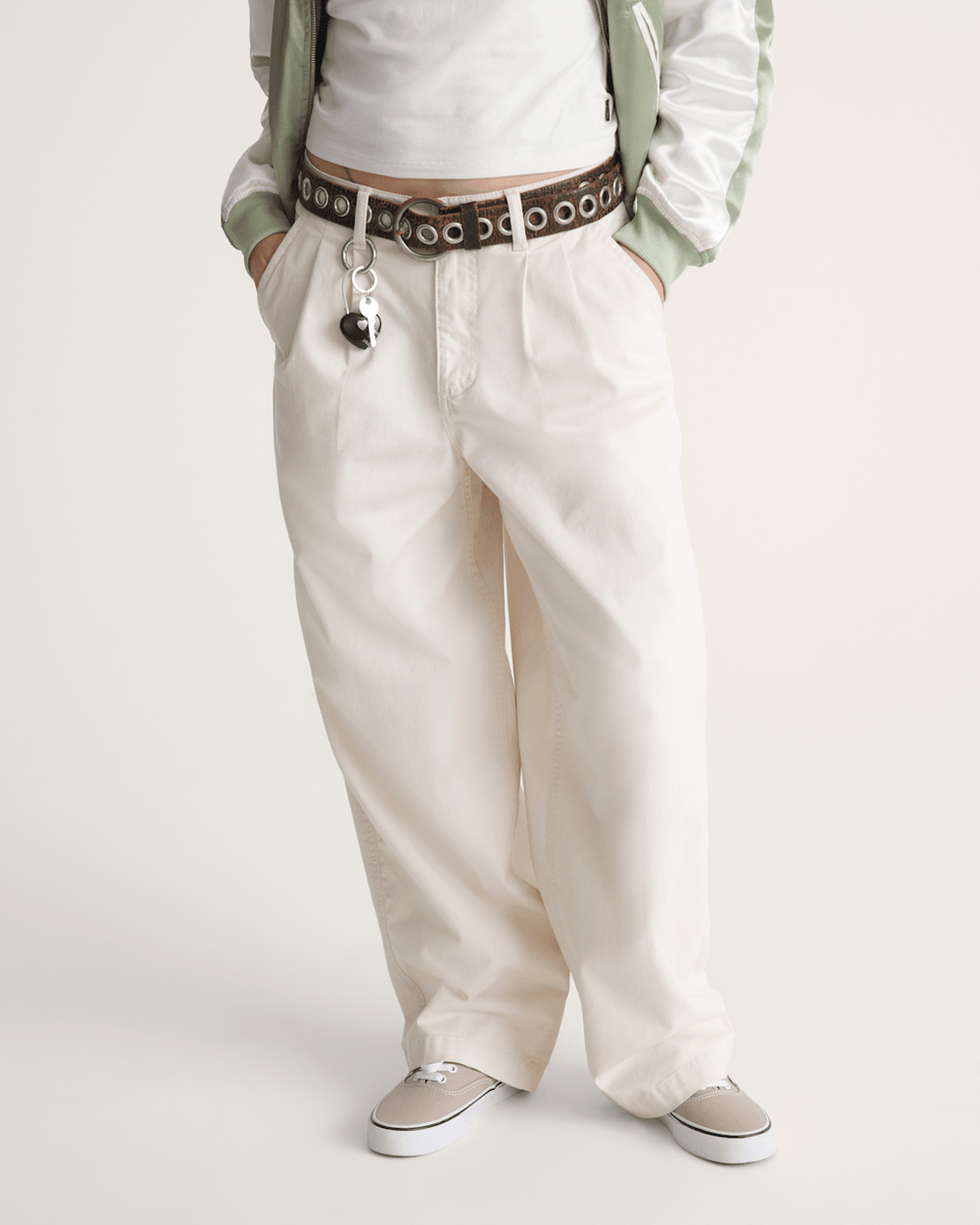 Pleated Pants in Turtledove White | Vans near me