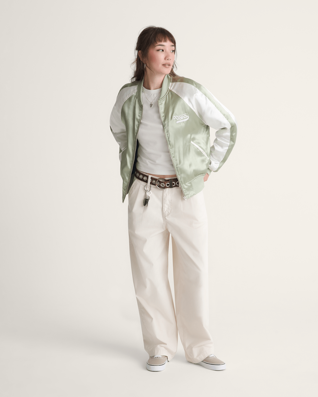 Pleated Pants in Turtledove White | Vans near me