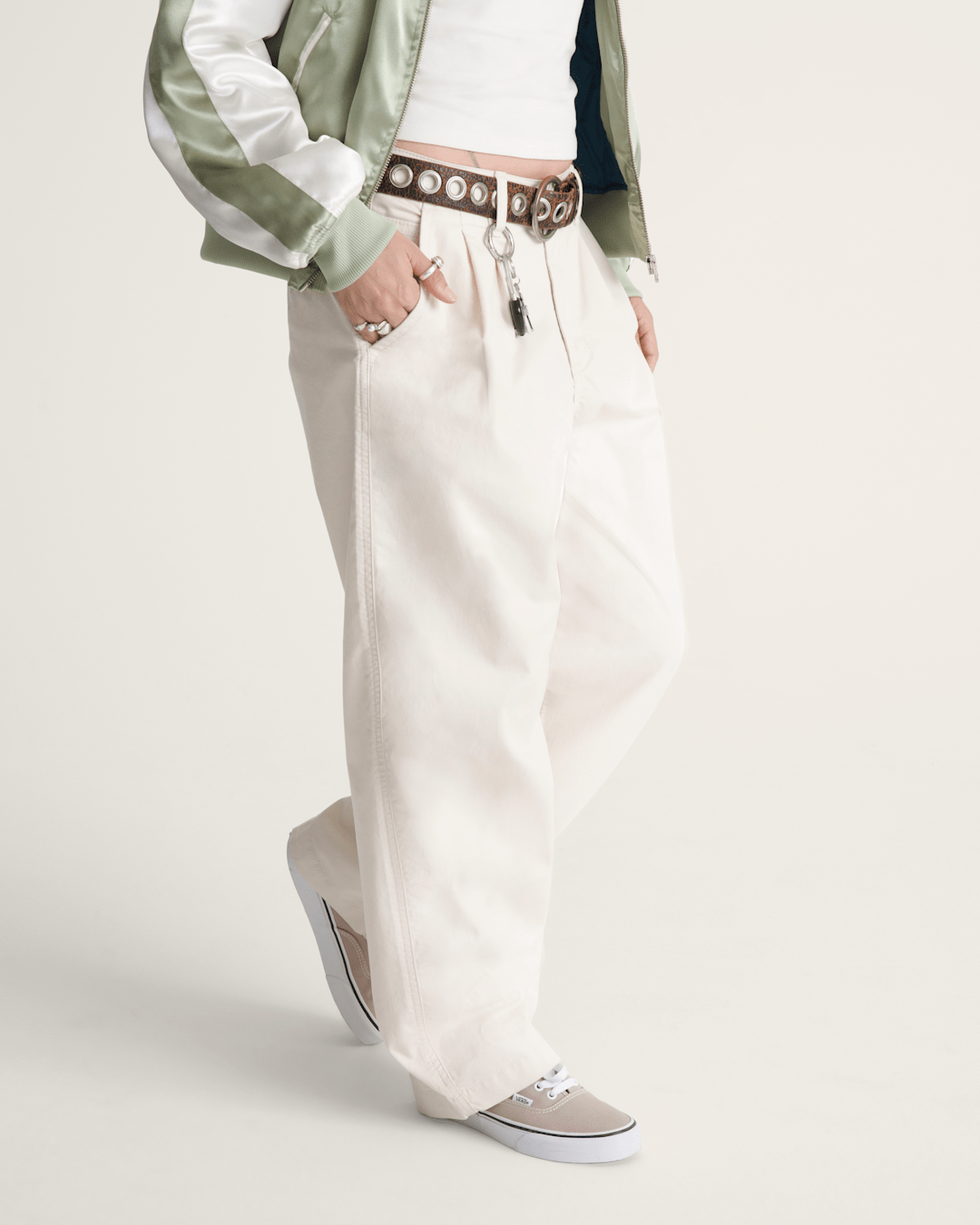 Pleated Pants in Turtledove White | Vans near me