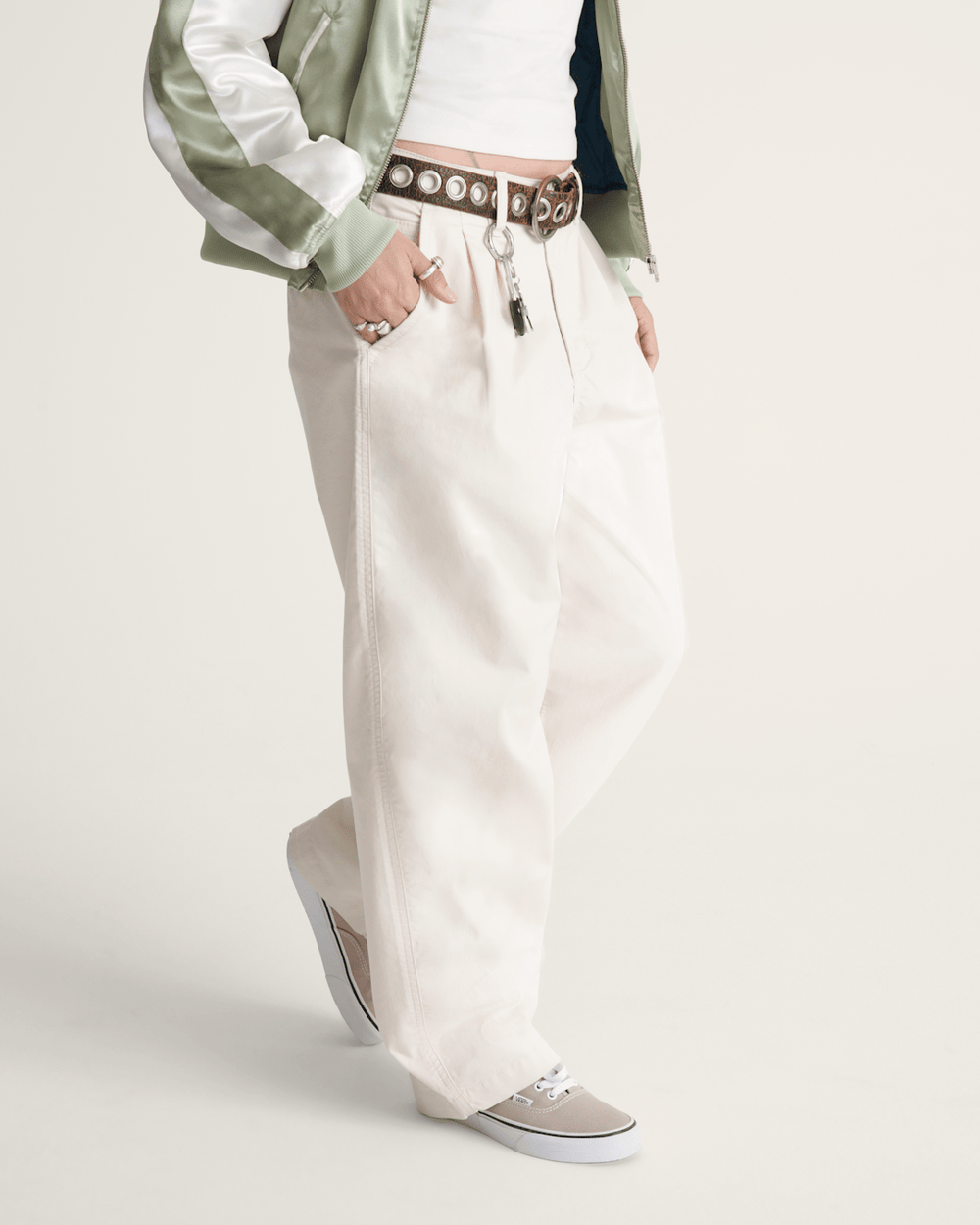 Pleated Pants in Turtledove White | Vans near me