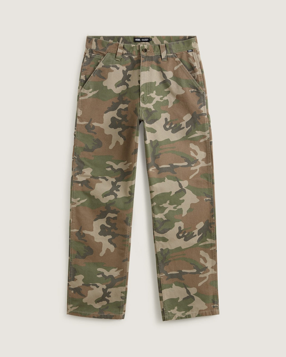 Drill Chore Carpenter Loose Denim Pants in Vintage Camo Black | Vans near me