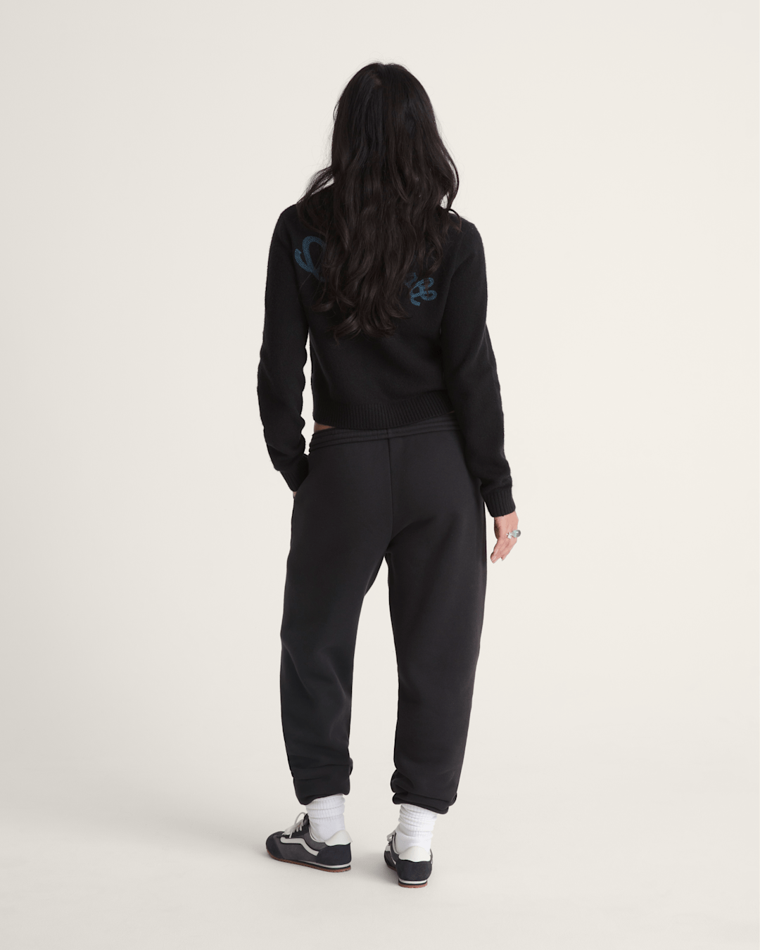 Salton Fleece Jogger Pants in Black | Vans sale