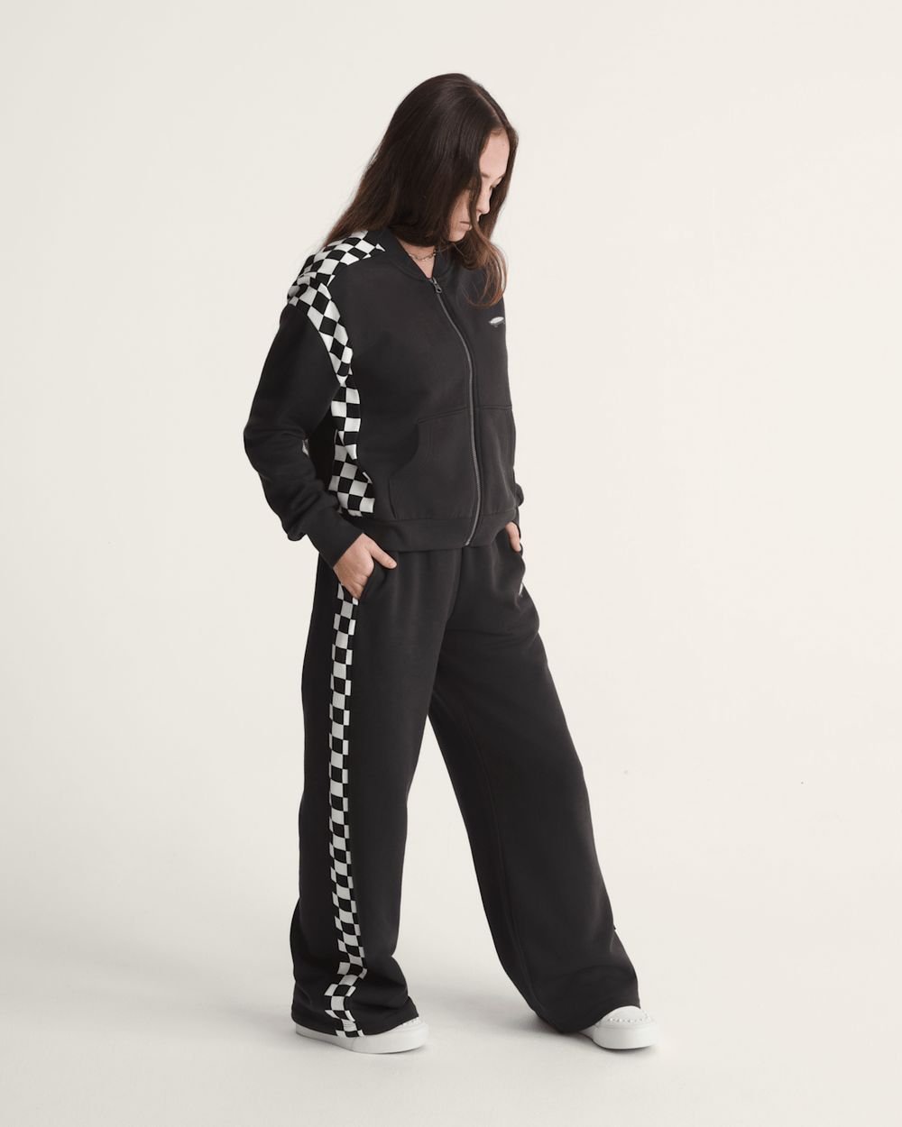 Rookie Track Sweatpants in Checkerboard Black | Vans online