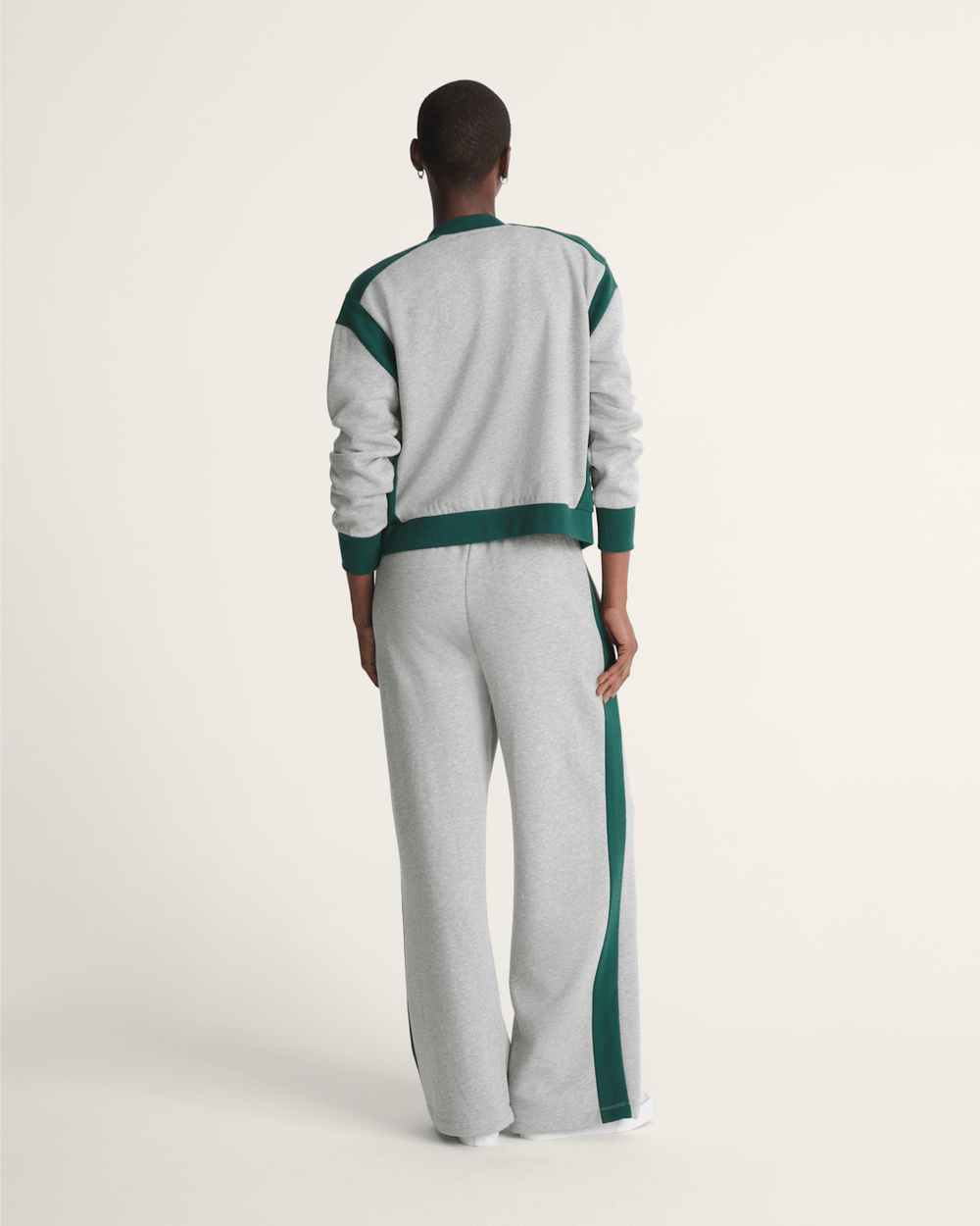 Rookie Track Sweatpants in Grey / Emerald Green | Vans online