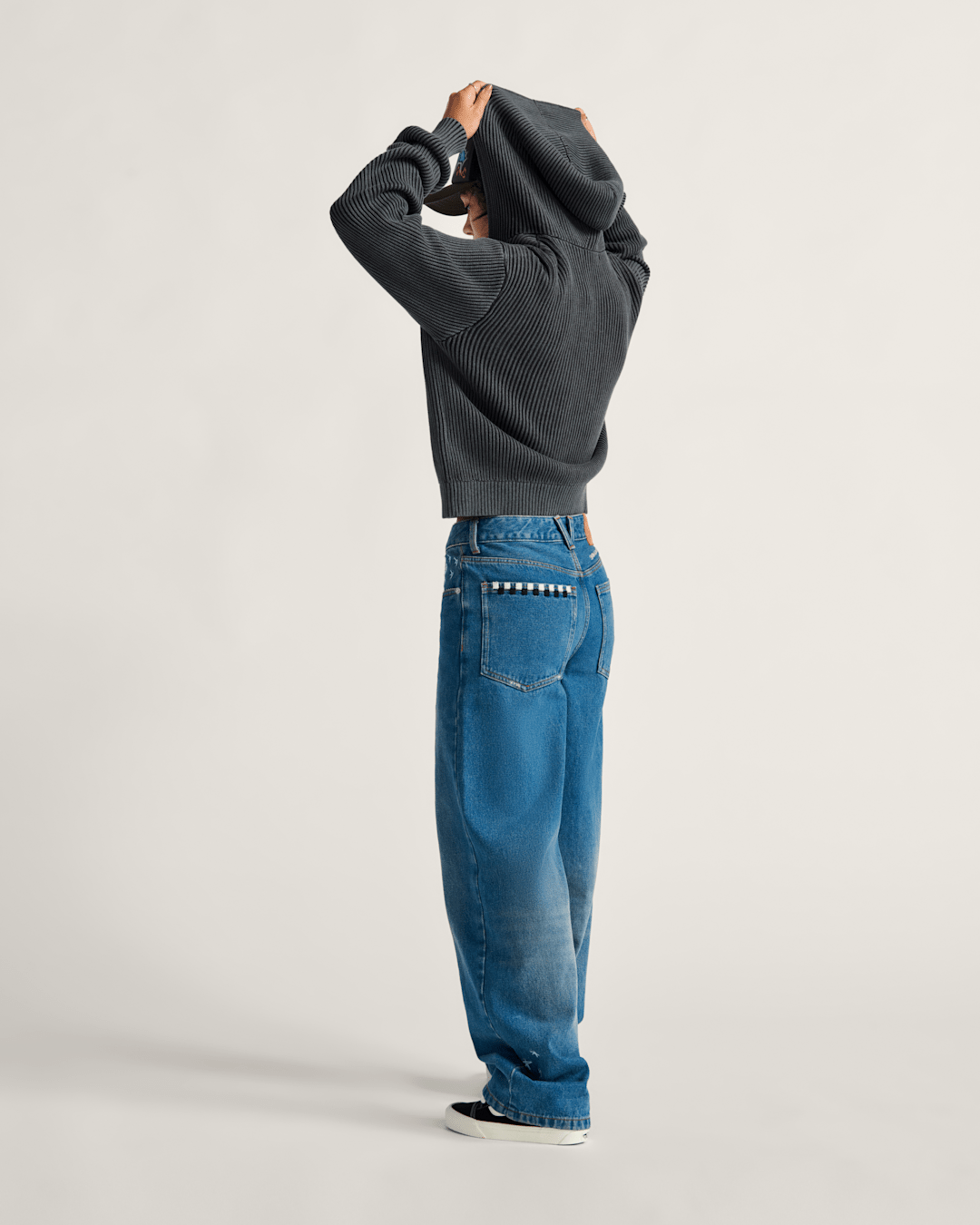 Sirelle Embroidered Denim Pants in Vintage Indigo Blue | Vans outlet