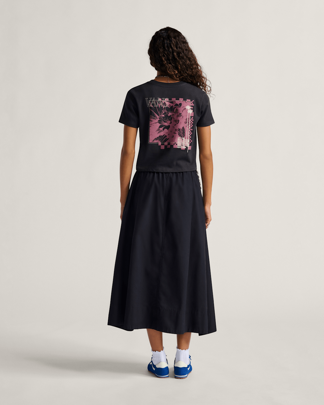 Francesca Full Skirt in Black | Vans discount