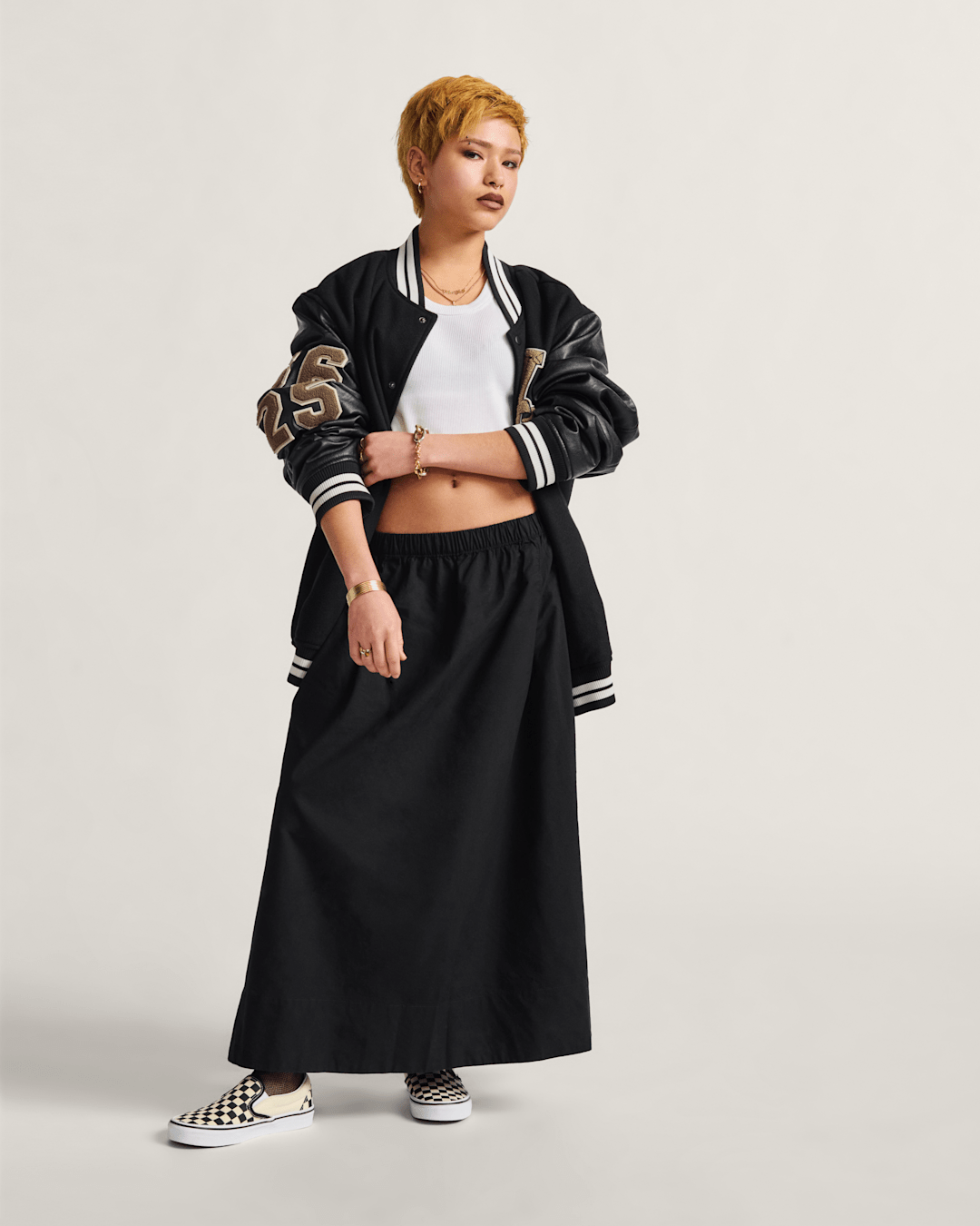 Francesca Full Skirt in Black | Vans discount