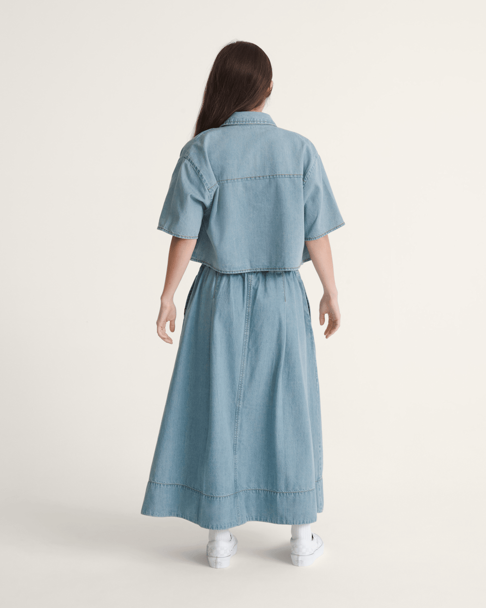 Francesca Full Skirt in True Navy Blue | Vans outlet