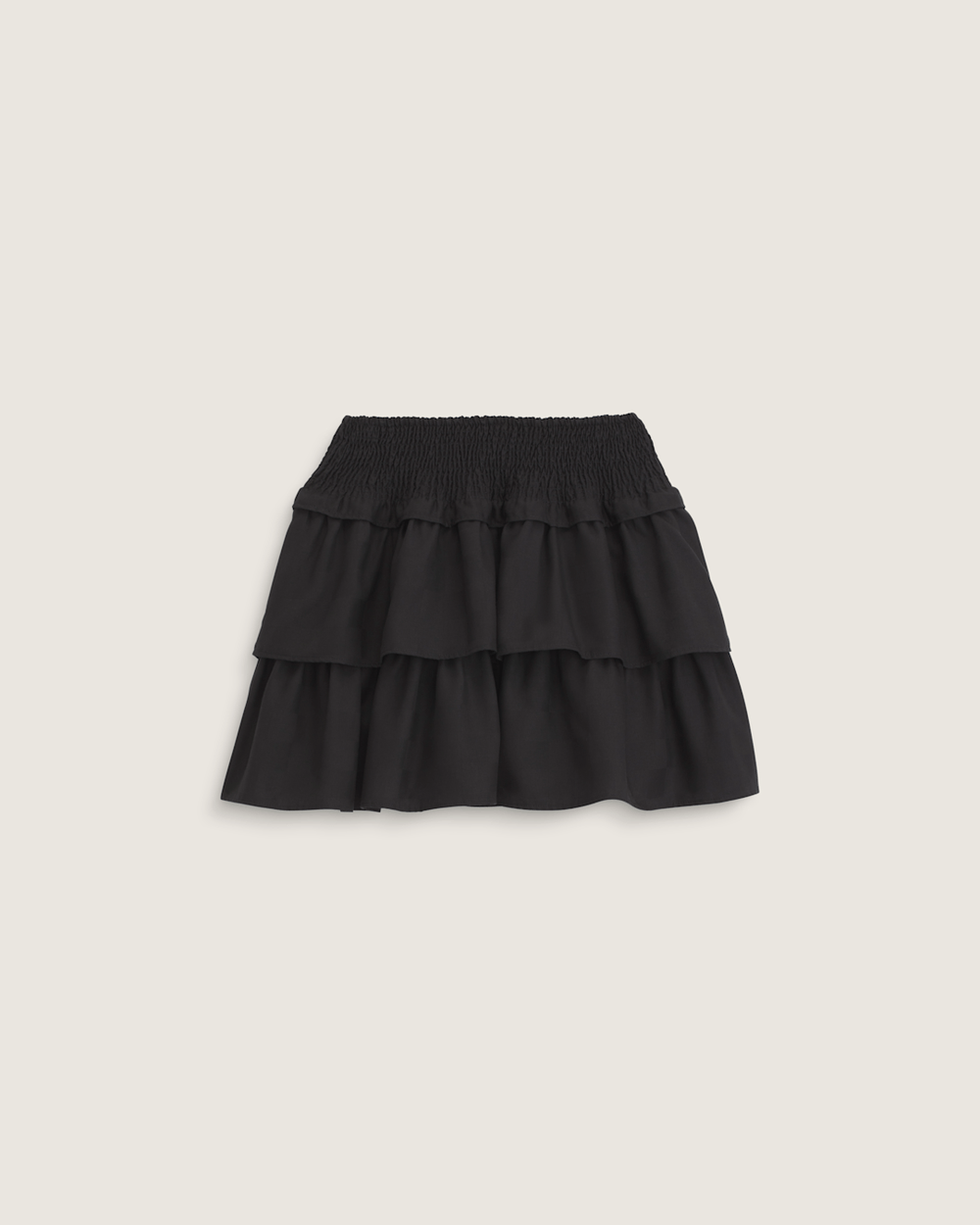 Ava Tiered Mini Skirt in Black | Vans discount