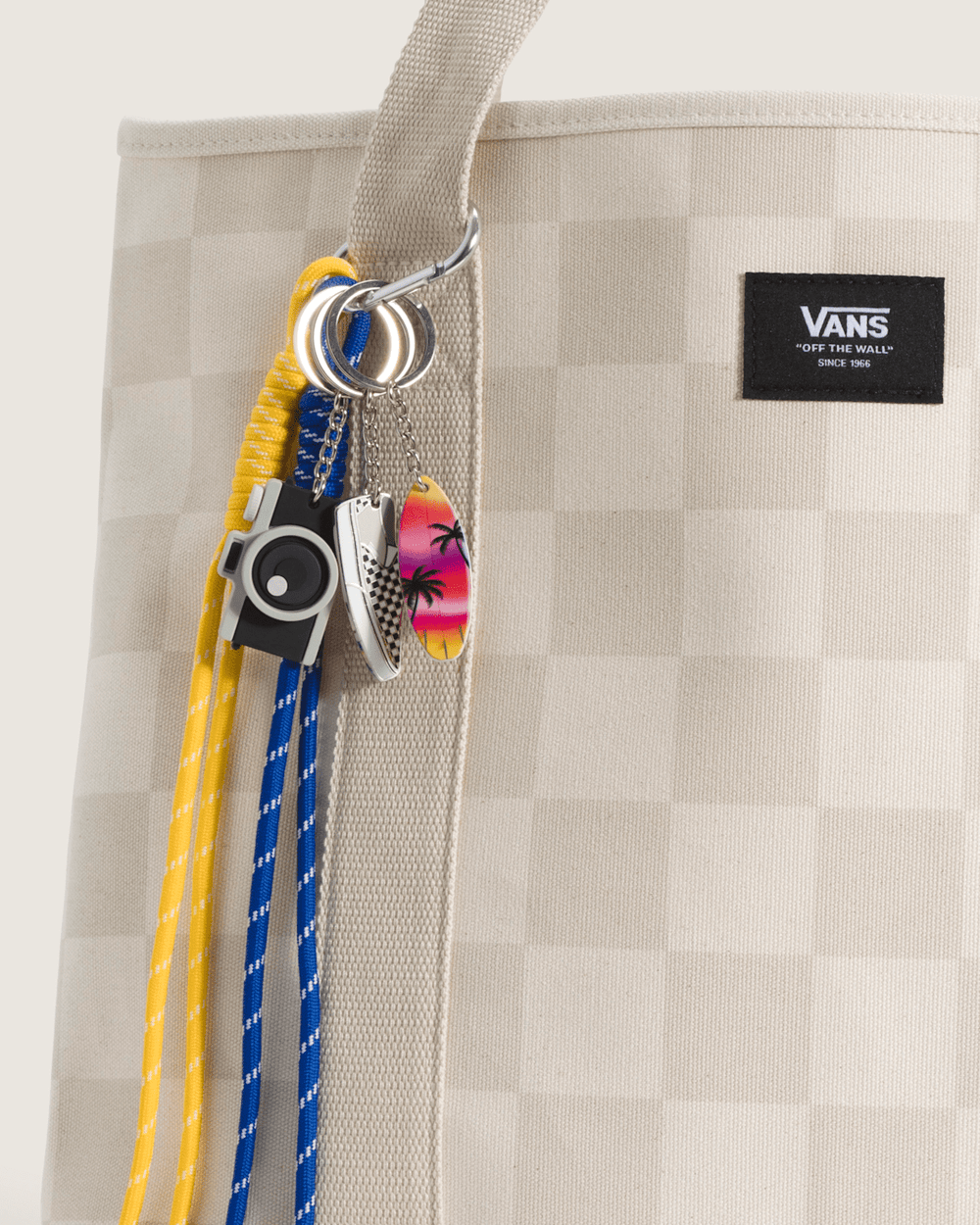 Waffle Shop Sunset Snapshot Bag Charm Set in Blue / Yellow | Vans discount