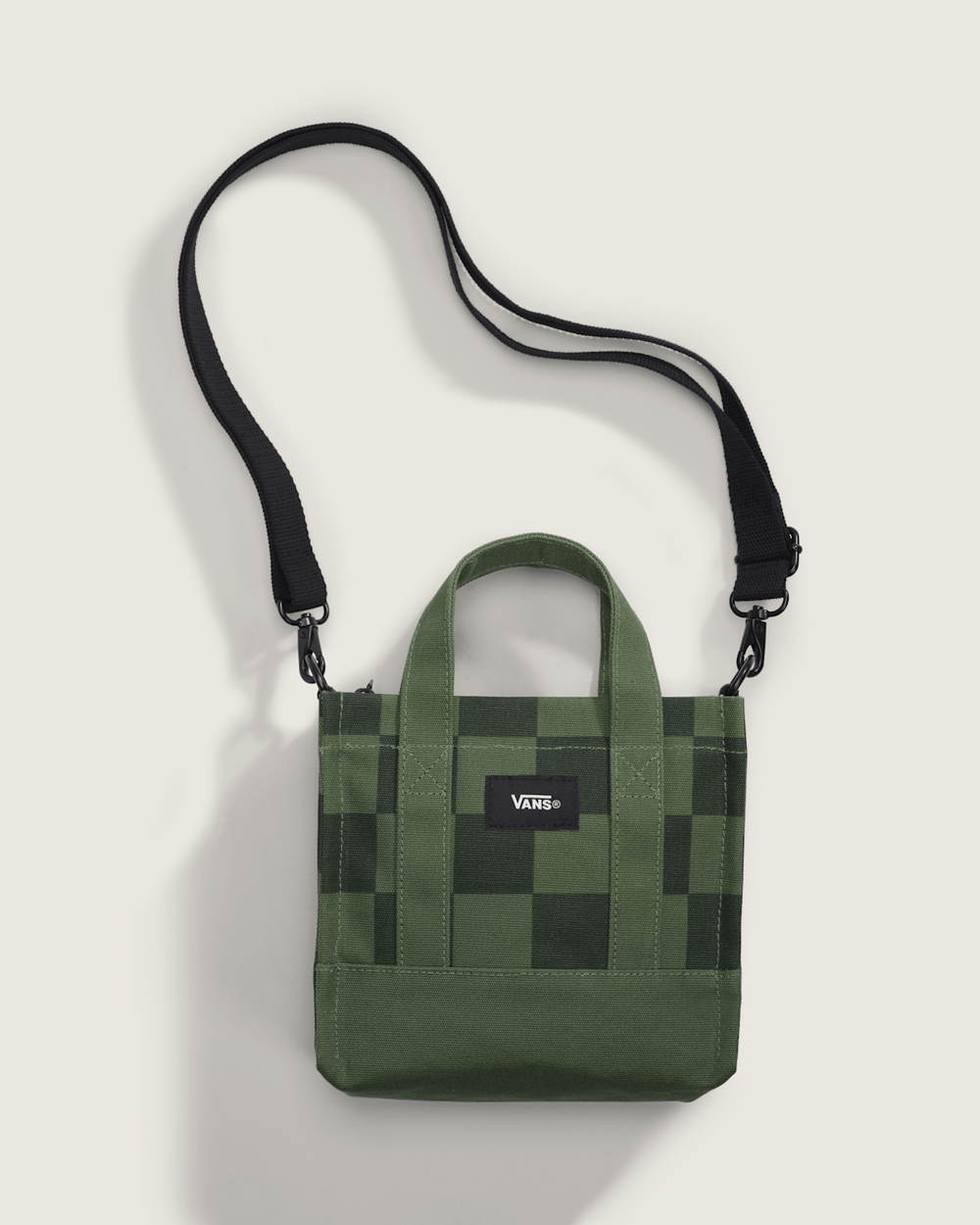 Lil Pergs Tote Bag in Checkerboard Pine Forest Green | Vans outlet
