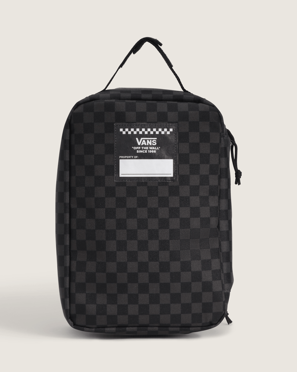 Kids Checkerboard Old Skool Lunch Bag in Charcoal Black | Vans discount