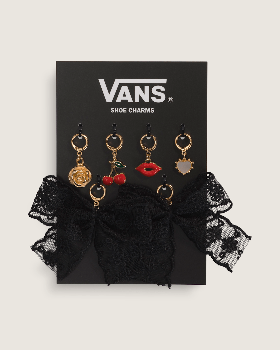 Vans Ws Romance Riot Shoe Charm Set in Red / Gold Yellow | Vans sale