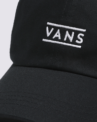 Half Box Curved Bill Jockey Hat in Black | Vans on sale