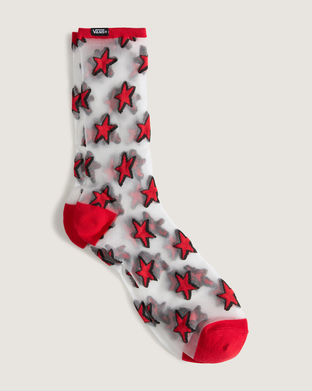 Hazy Sheer Crew Socks in Racing Red | Vans sale