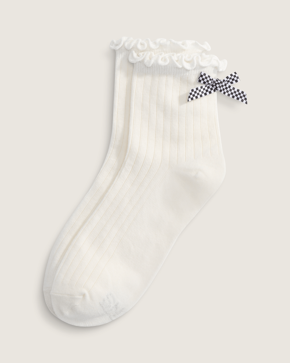 Bow Back Crew Socks in Marshmallow White | Vans sale