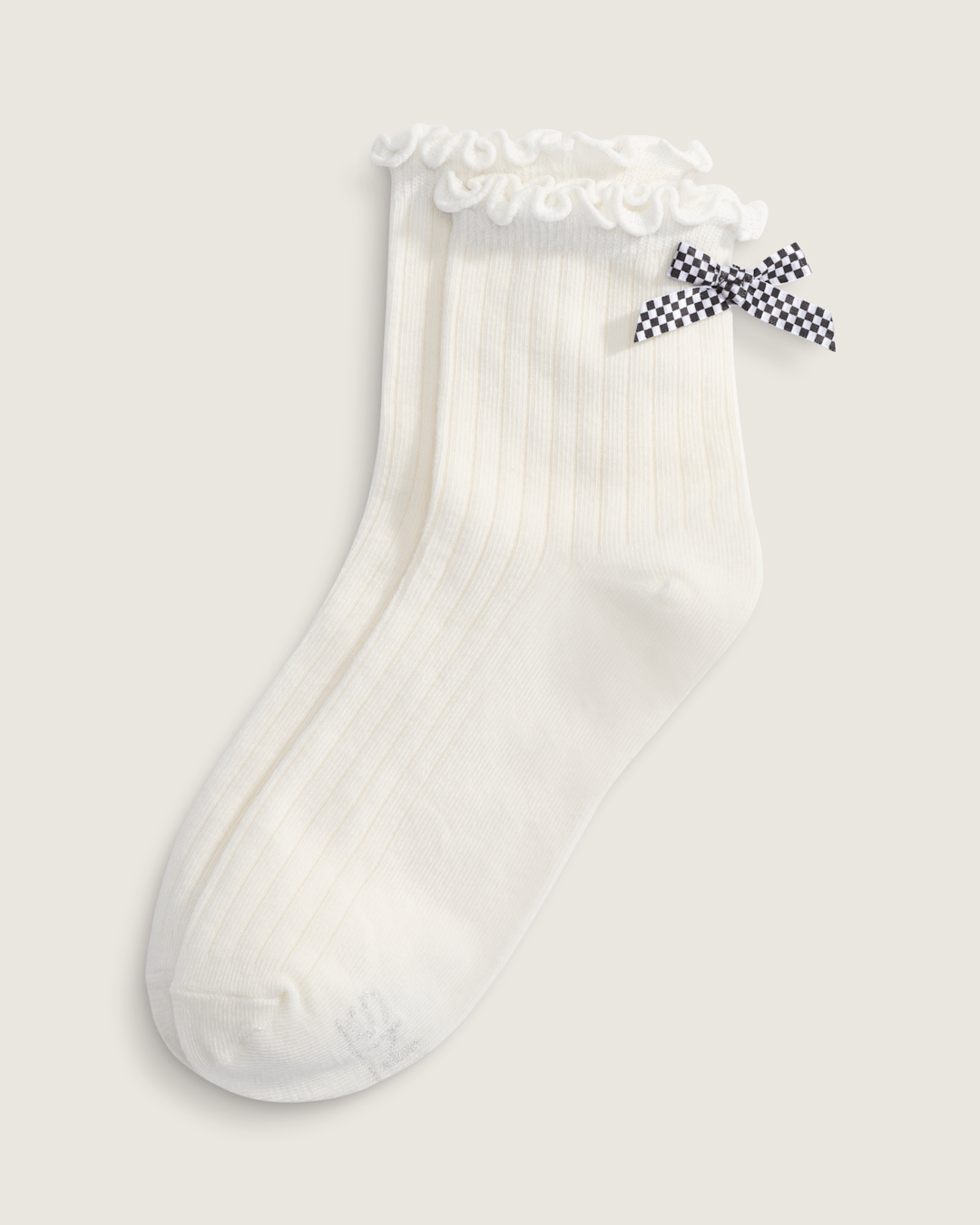 Bow Back Crew Socks in Marshmallow White | Vans sale