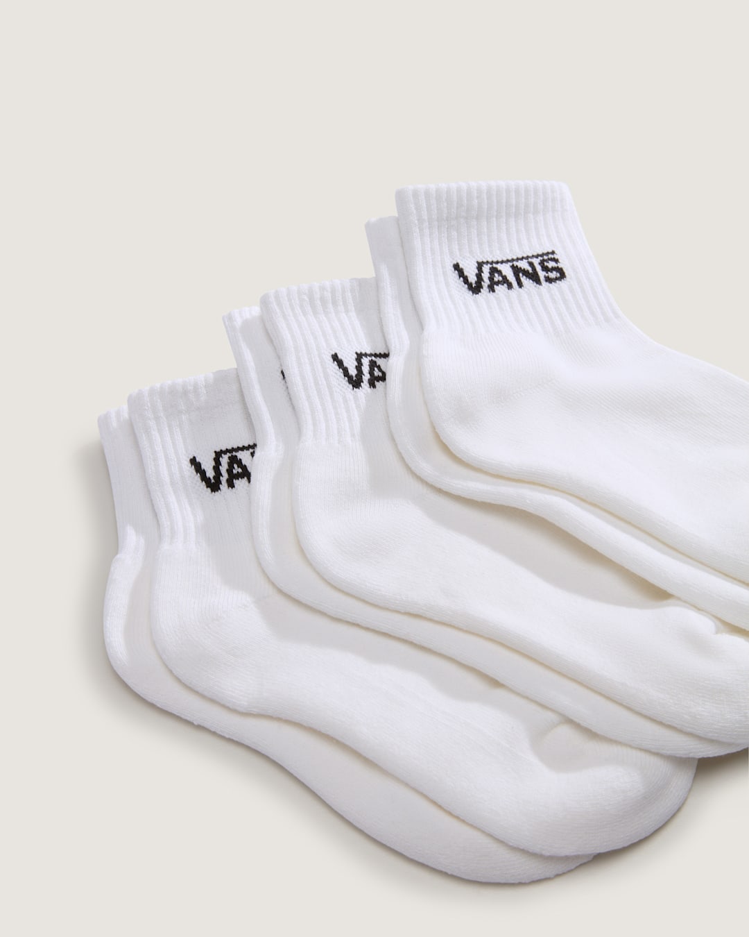 Kids Classic Half Crew Socks 3-Pack in White | Vans online