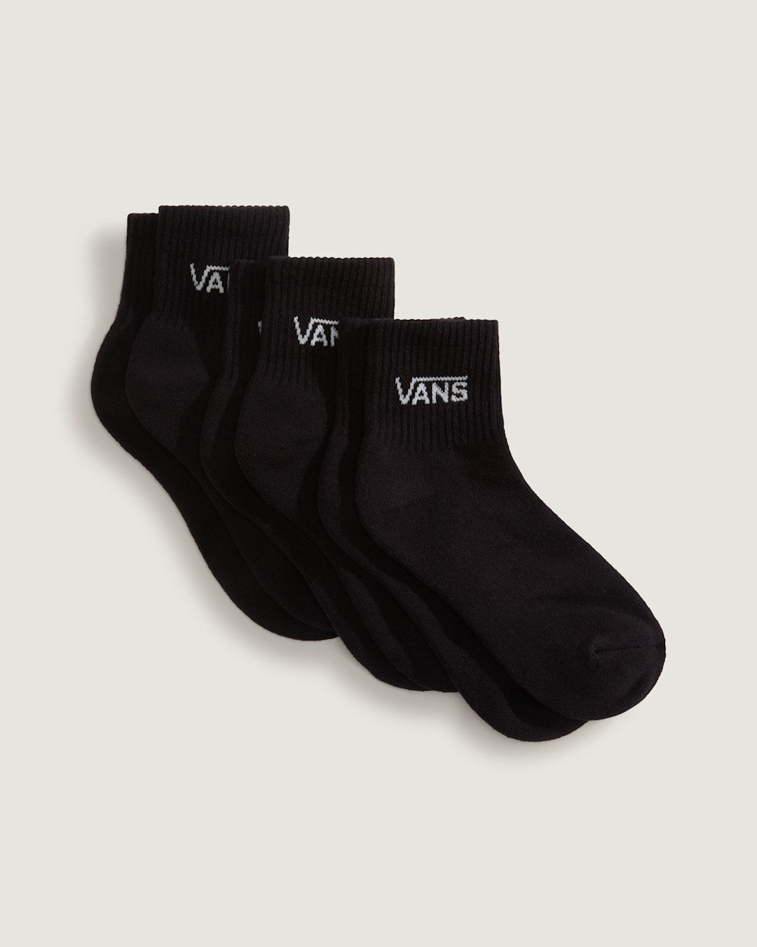 Kids Classic Half Crew Socks 3-Pack in Black | Vans sale