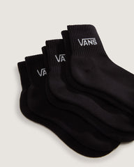 Kids Classic Half Crew Socks 3-Pack in Black | Vans sale