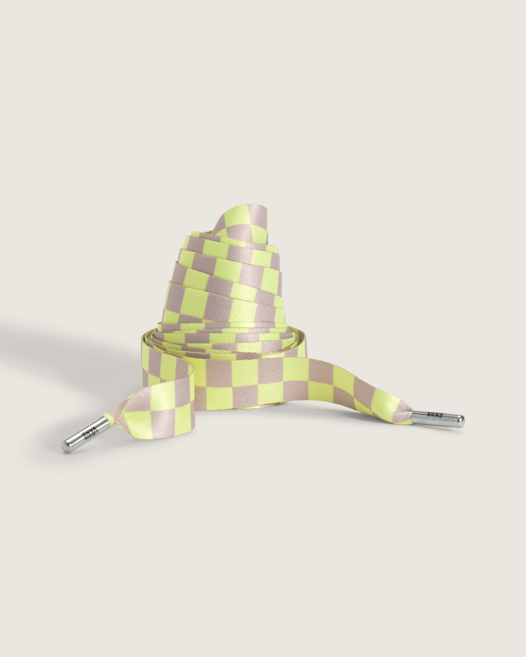 Waffle Shop Checker Shoelace in Yellow / Beige | Vans near me