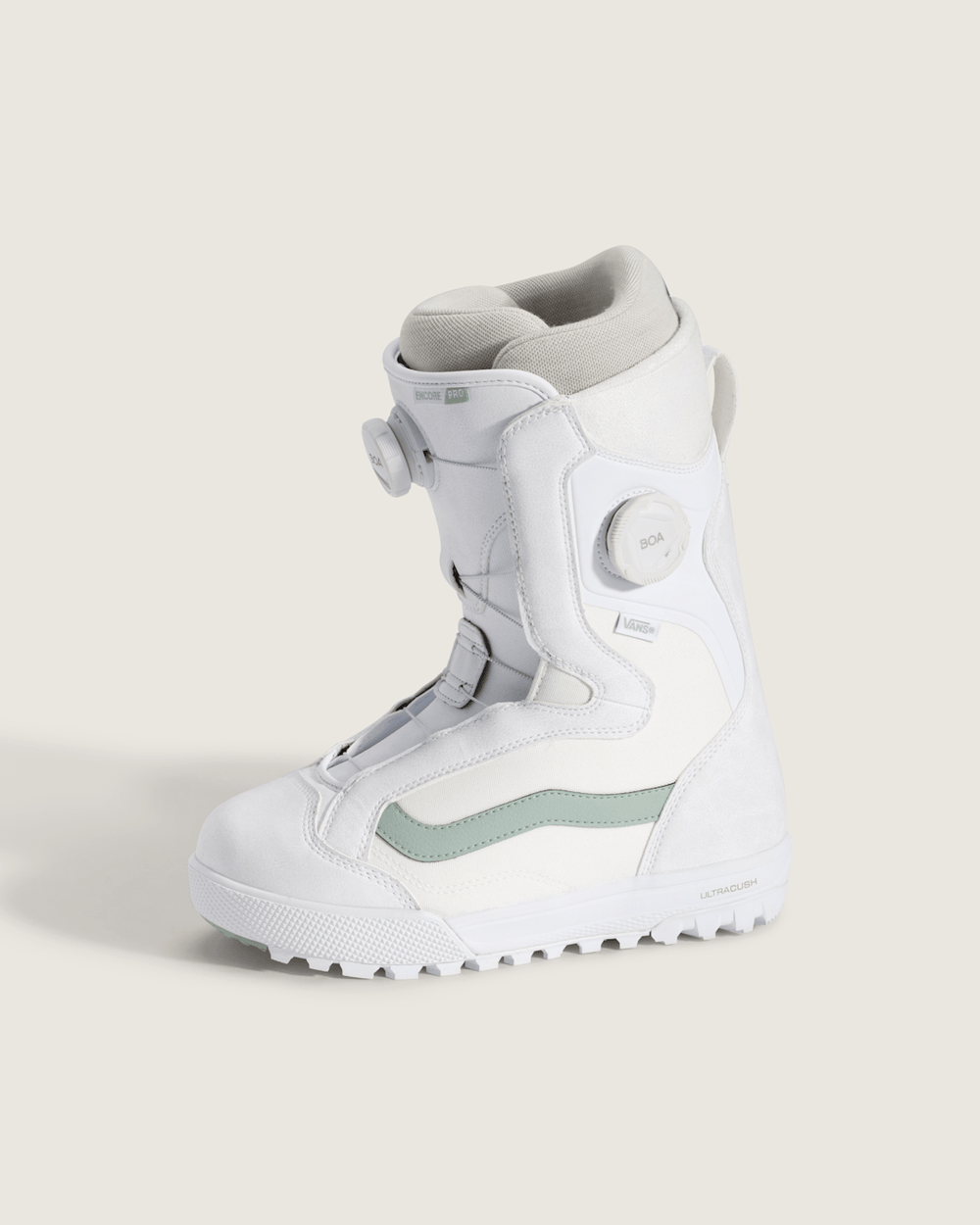 Women's Encore Pro Snowboard Boot in White / Olive Grey | Vans on sale