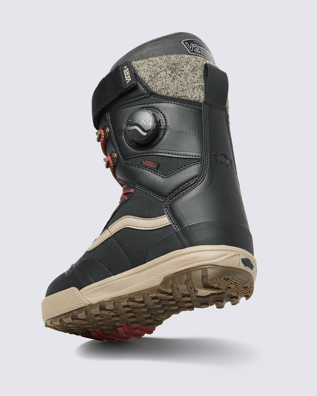 Womens Luna Ventana Pro Snowboard Boot in Black / Red / Beige | Vans on sale