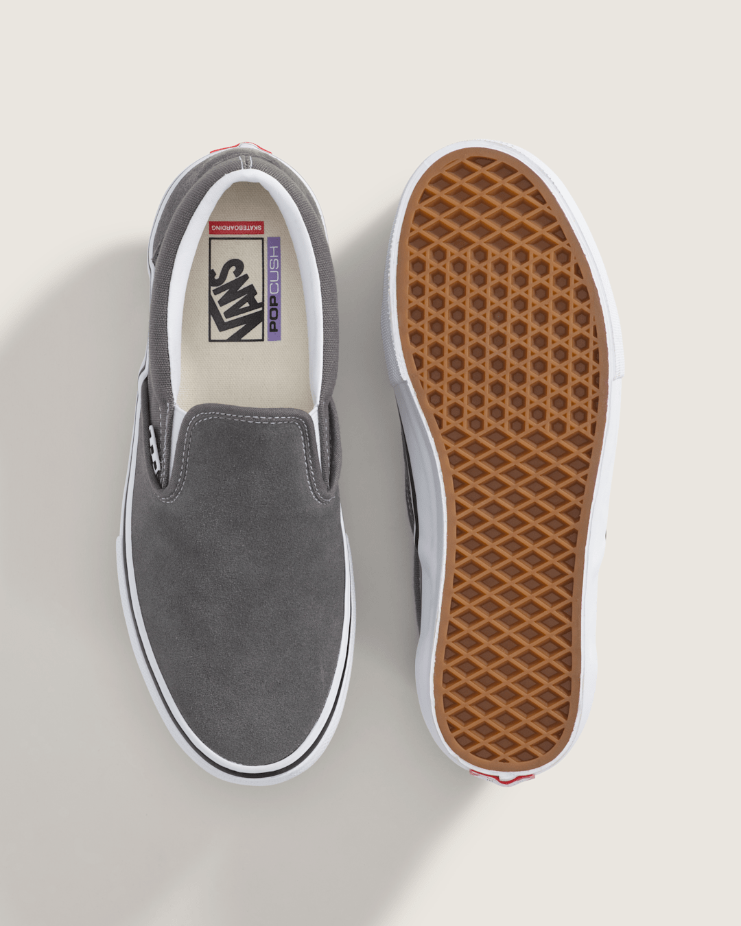 Skate Slip-On in Silver Grey | Vans discount